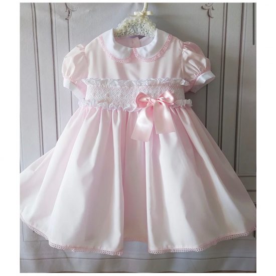 New RB Pink Smocked Dress GEVE25-6