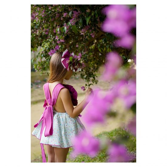 Summer Ela Purple Trim Dress - Image 5