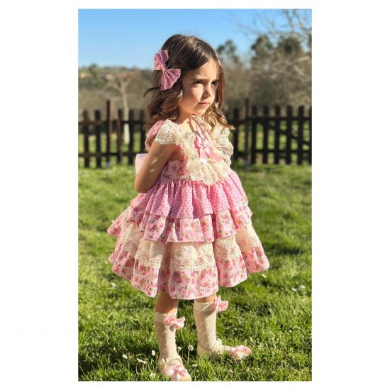 Sonata Floral Ruffle Dress VE25-17