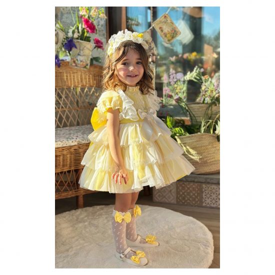 Sonata Summer Yellow Dress VE25-01 - Image 2