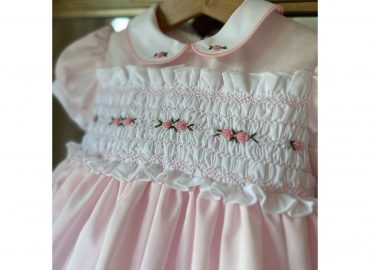 RB Baby Pink Summer Smocked Dress