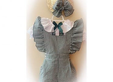 Ela Gingham School Playsuit Set