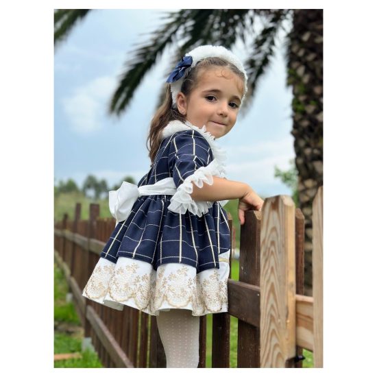 Sonata Navy Checked IN25-13 - Image 3