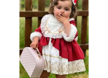 Sonata Red & Lace Dress IN25-12