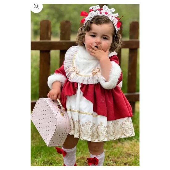 Sonata Red & Lace Dress IN25-12