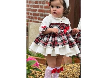 Sonata Tartan Puffball Dress IN25-03