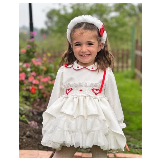 Sonata Heart Smocked Dress IN25-08