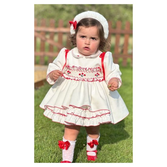 Sonata Smocked Flower Dress IN25-10 - Image 3