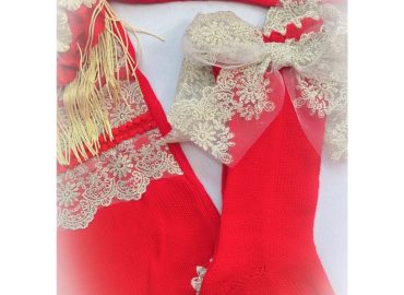 Ela Christmas Red Socks