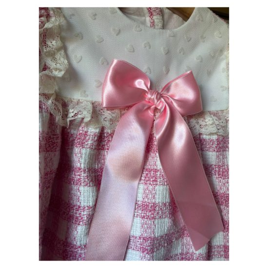 Exclusive RB Checked Pink Dress - Image 2