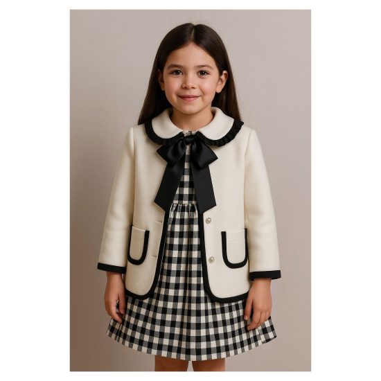 Exclusive RB Black Checked Dress - Image 2